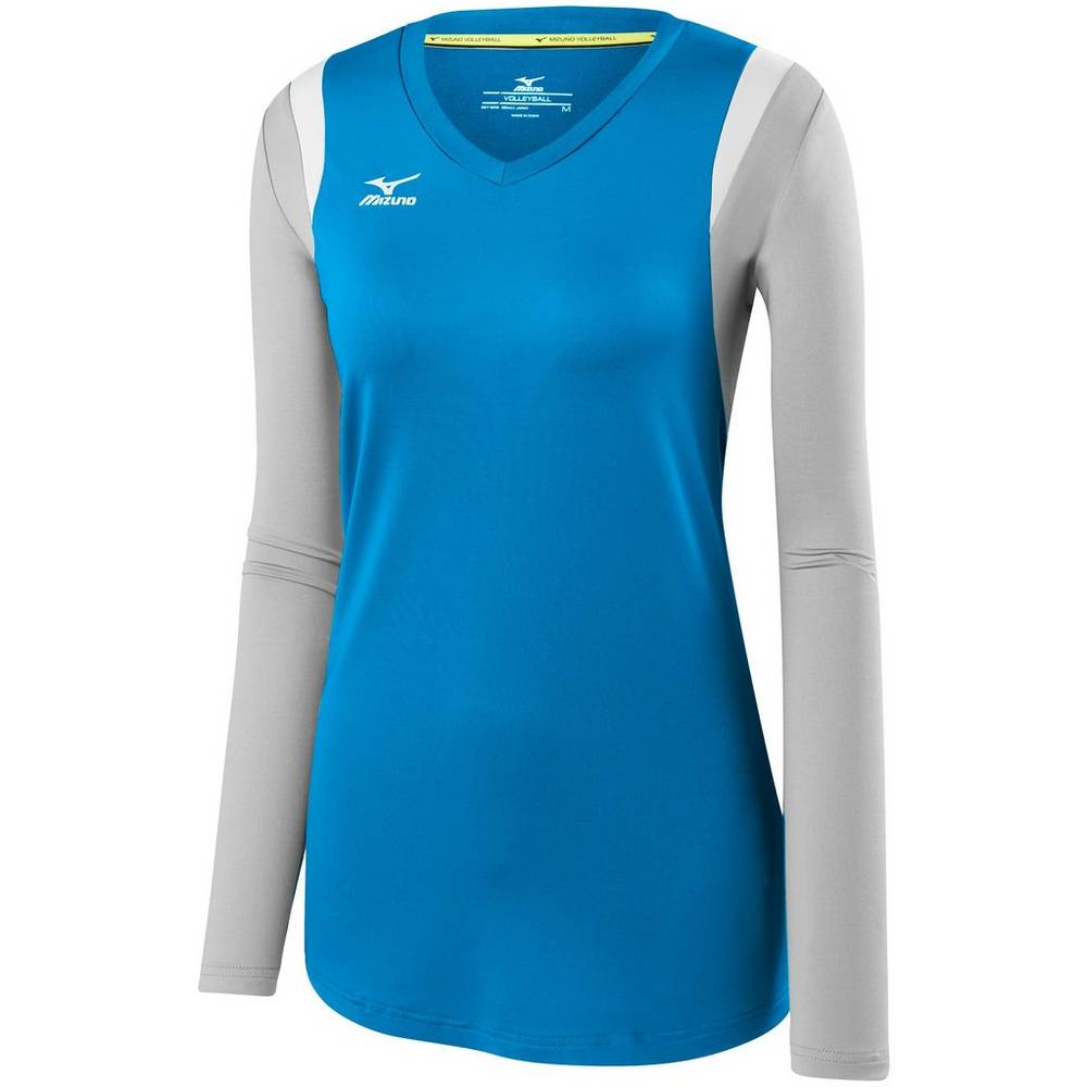 Mizuno Balboa 5.0 Long Sleeve Női Mezek Kék/Titán LGF489706